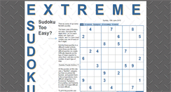 Desktop Screenshot of extremesudoku.info