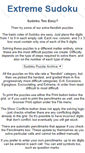 Mobile Screenshot of extremesudoku.info