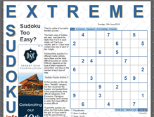 Tablet Screenshot of extremesudoku.info